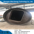 Scrap rubber refining to fuel pyrolysis system